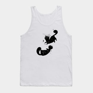 Kawaii Cute Black Cats Tank Top